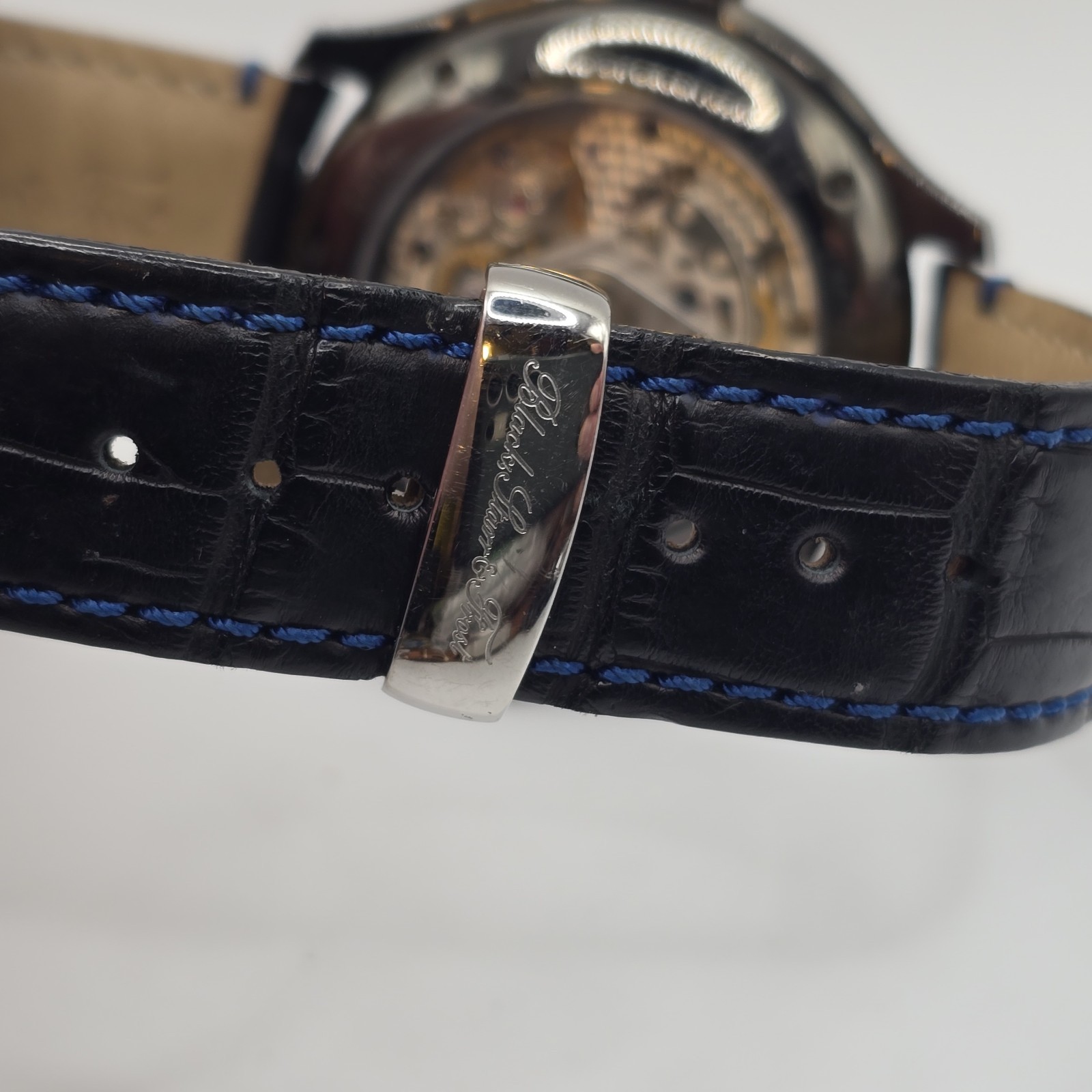 Black, Starr & Frost Automatic Chronograph Watch 43.5mm Blue Dial