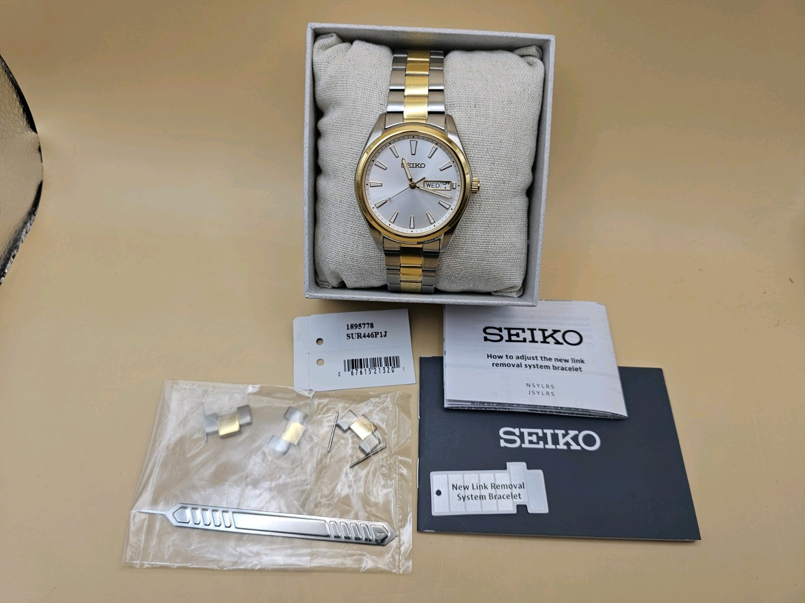 Seiko Neo Classic Quartz Silver Dial Men’s Watch SUR446P1