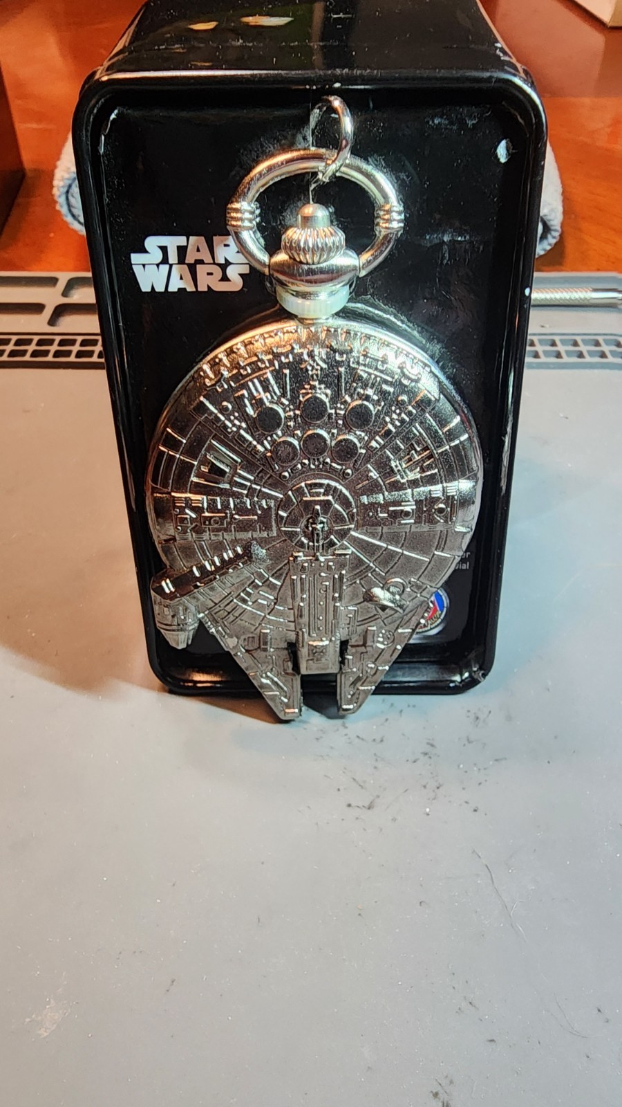 Star Wars Millennium Falcon Quartz Pocketwatch New In Box By Accutime Watch Corp