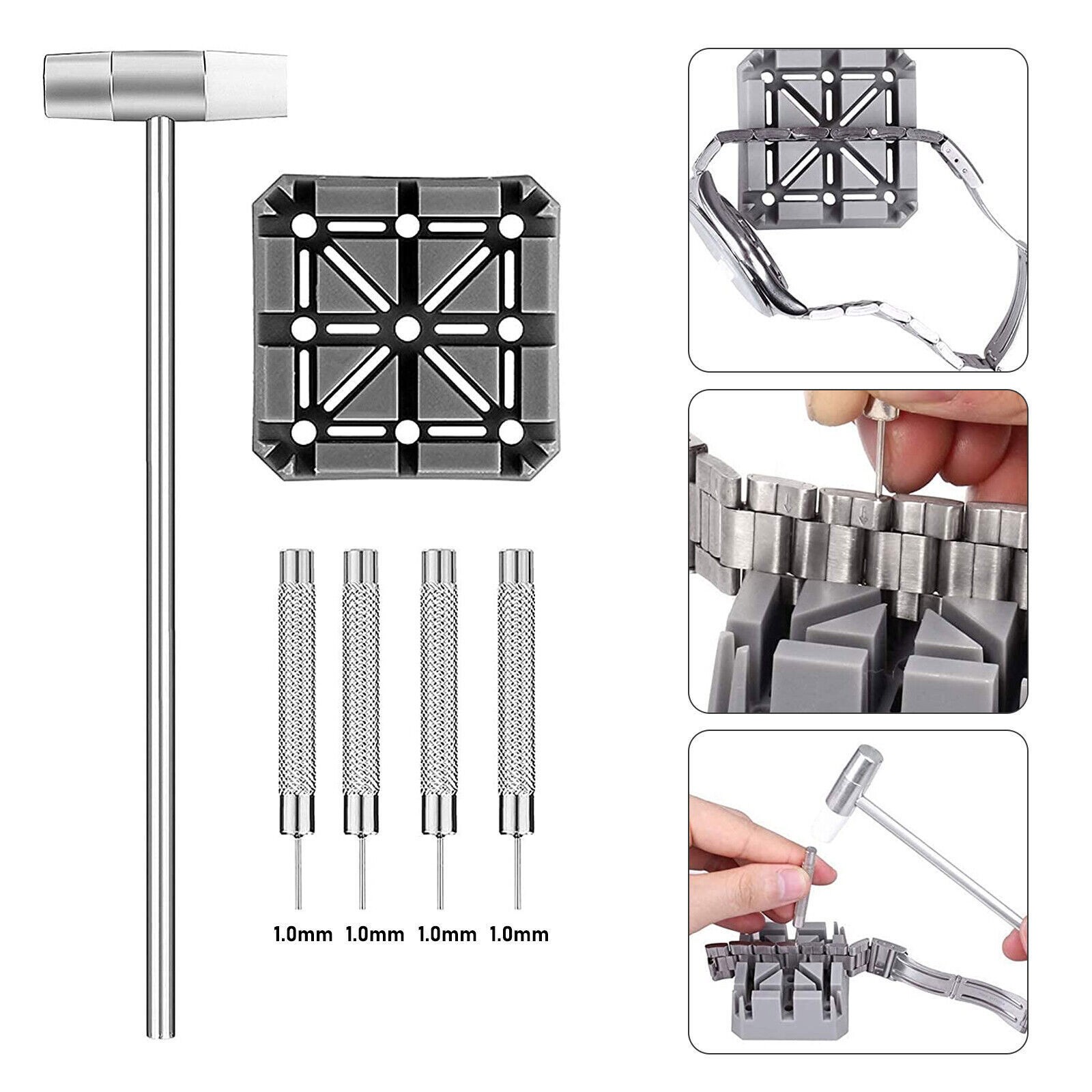 Adjustment Watch Band Strap Bracelet Link Pin Remover Repair Resizing Tool Kit