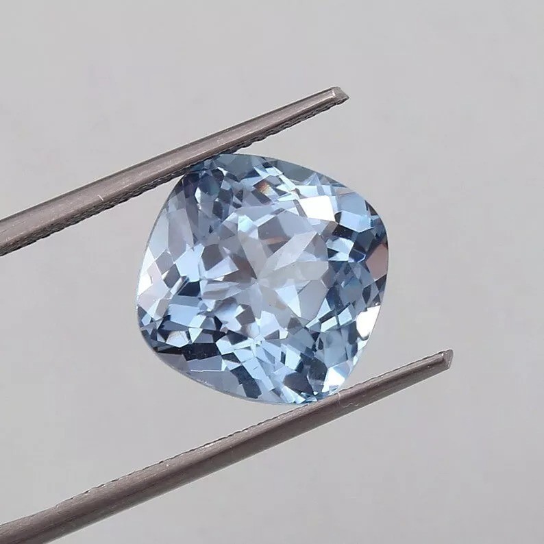 9.86 Ct Aquamarine Ring & Wonderful Jewelry Making Loose Unheated Brazil Gem