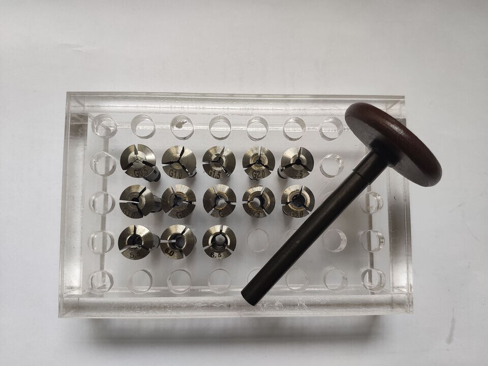 Collets Matching A Draw Bar fits Watchmakers Lathe New 13pcs