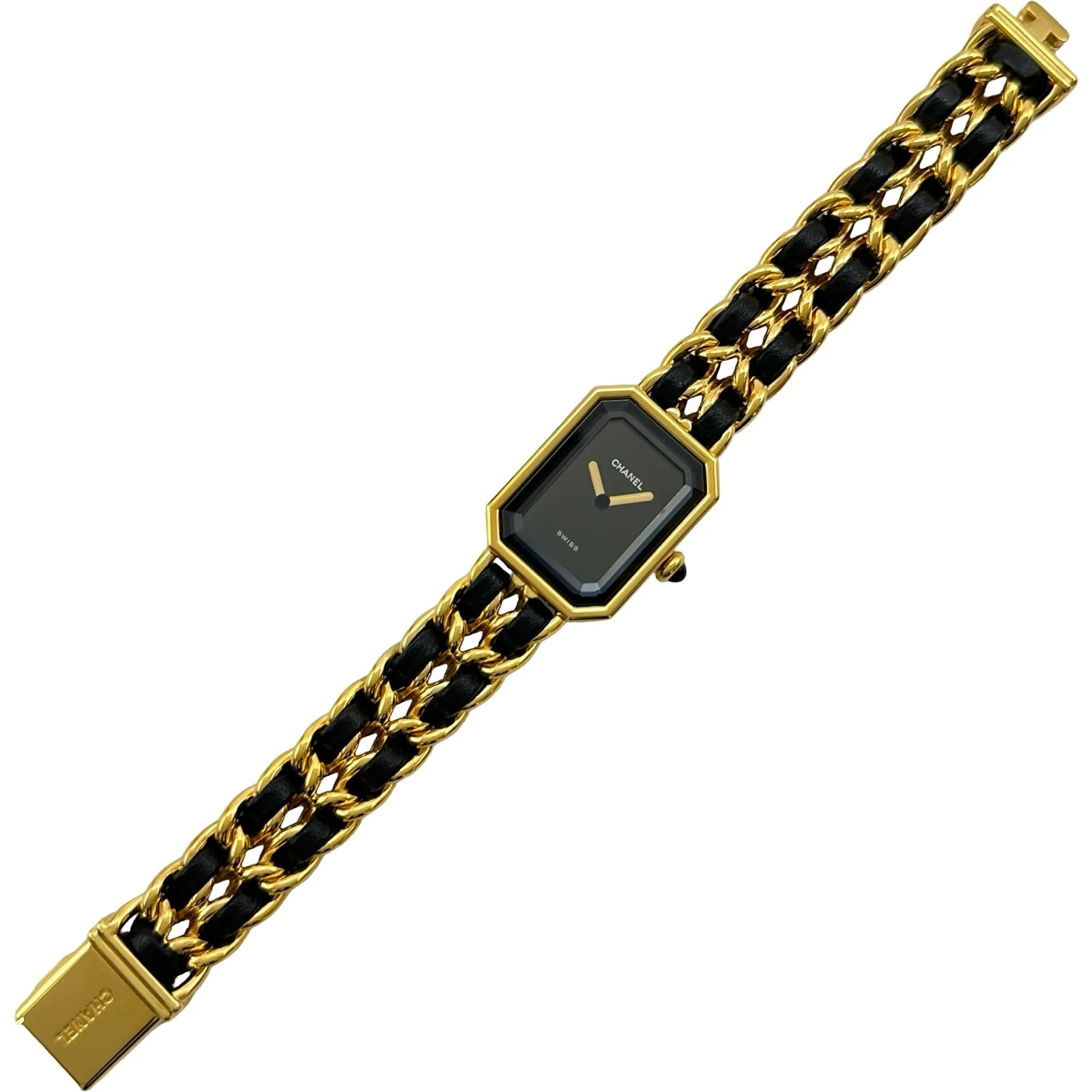 Chanel Première M H0001 20mm Black Dial Quartz Watch OKW2980