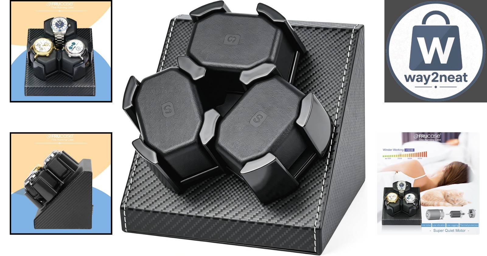 Elegant USB Powered Watch Winder with Super Silent Motor – Keeps Watches Wound