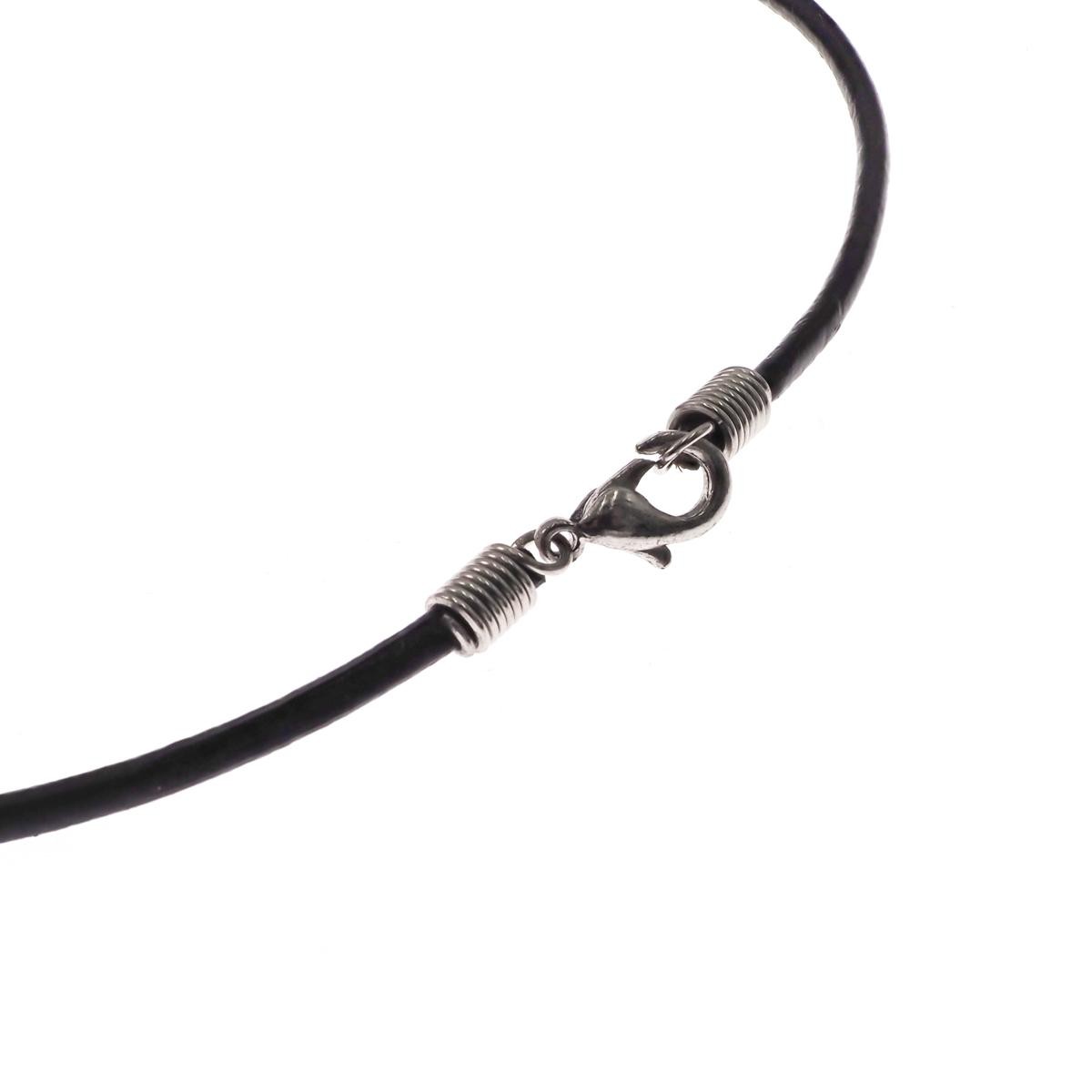 Huge Genuine Mako Shark Tooth Teeth Pendant Leather Necklace, 1 5/8″