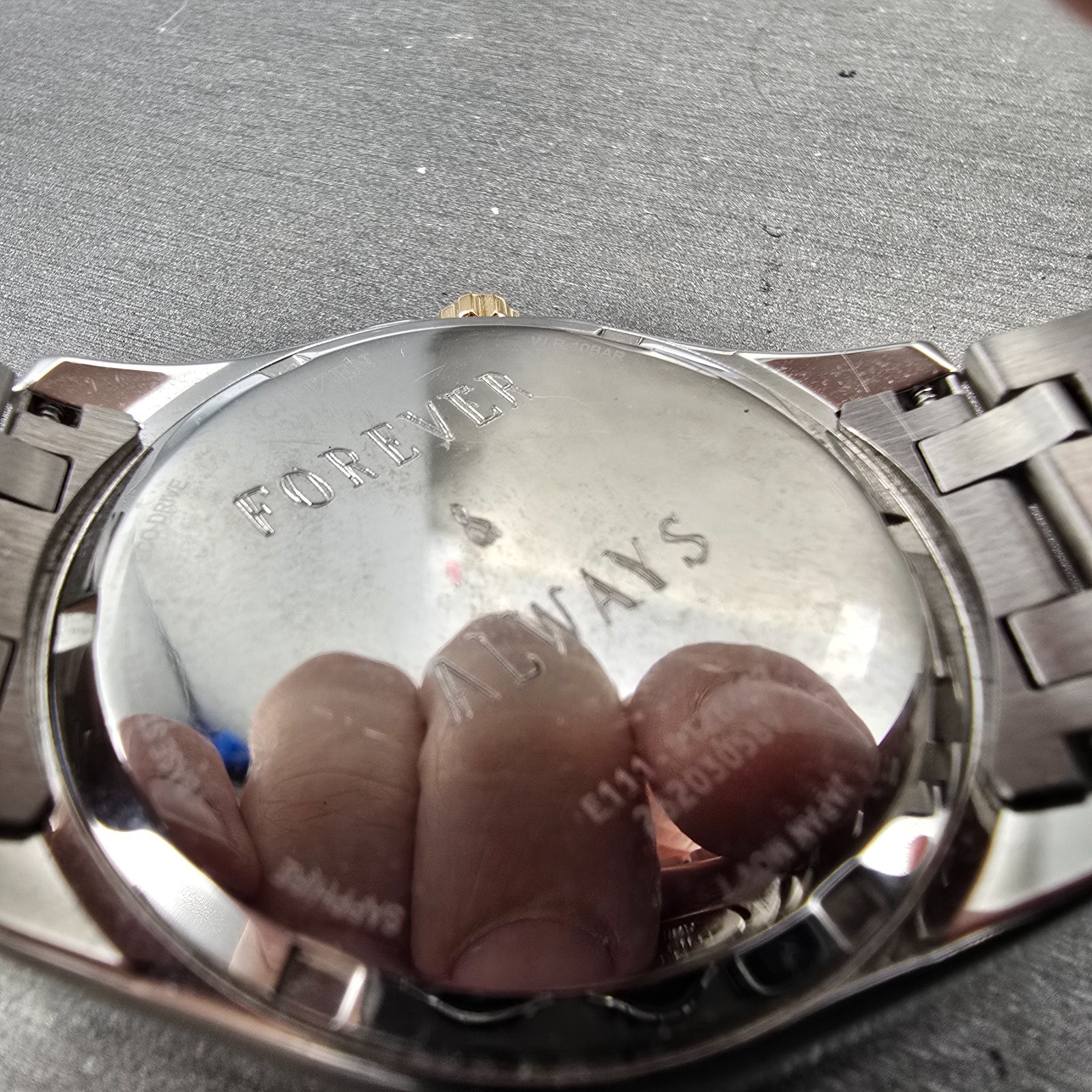 Citizen Eco-Drive Watch Men 41mm Brown Dial Two Tone Date E111-S126657 Runs