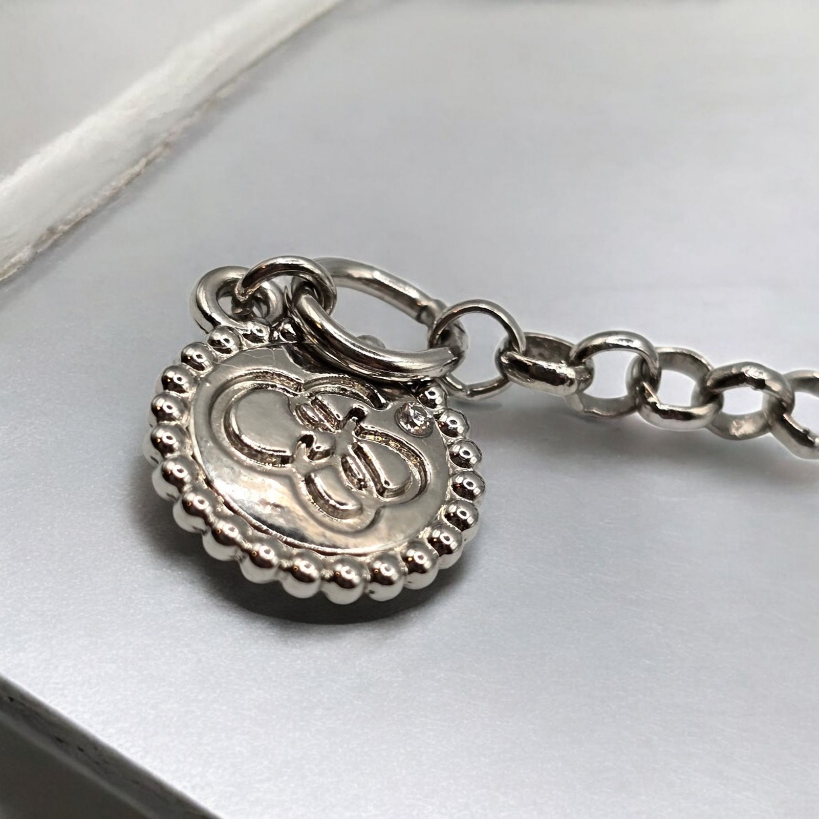 Necklace Jessica Simpson Double Chain Ornate Statement Pendant 30″ L SKU 2255