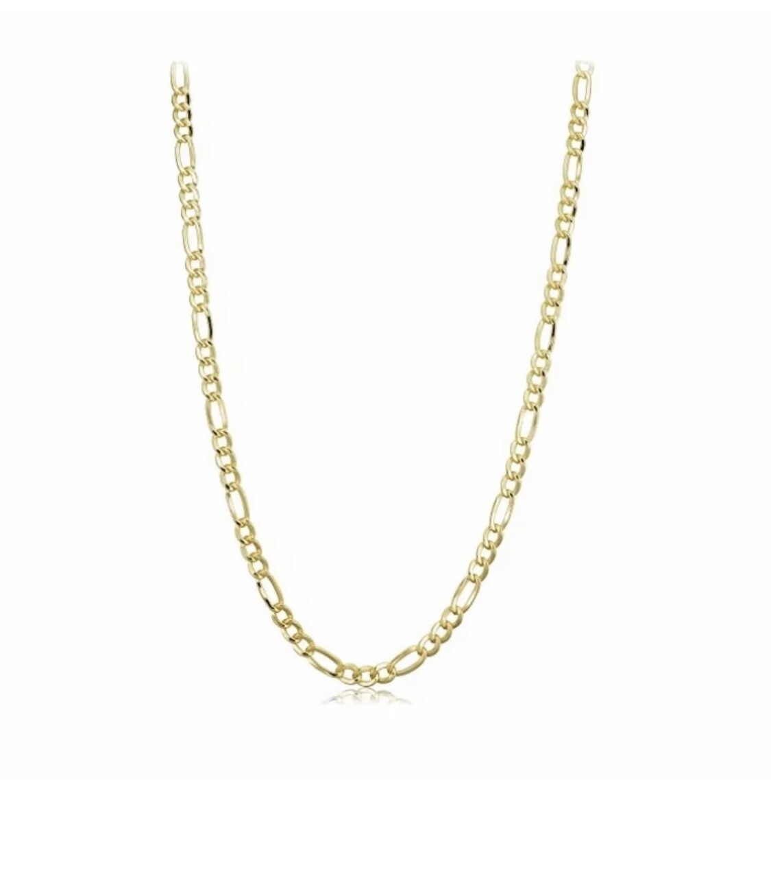 18k Gold Filled Stainless Steel Figaro Cuban Curb Chain 8- 24 Necklace 3-7mm Men