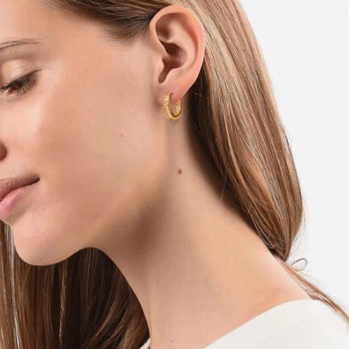 Aretes 14K Brincos Femininos Pendientes Joyeria Fina de Moda De Oro Para Mujer