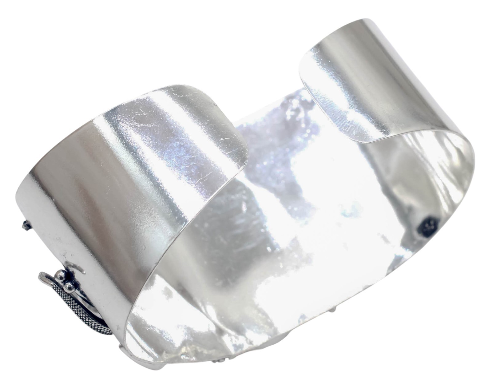 Natural Lapis Lazuli Artisan Cuff Bracelet 925 Sterling Silver ADJ Snake Jewelry