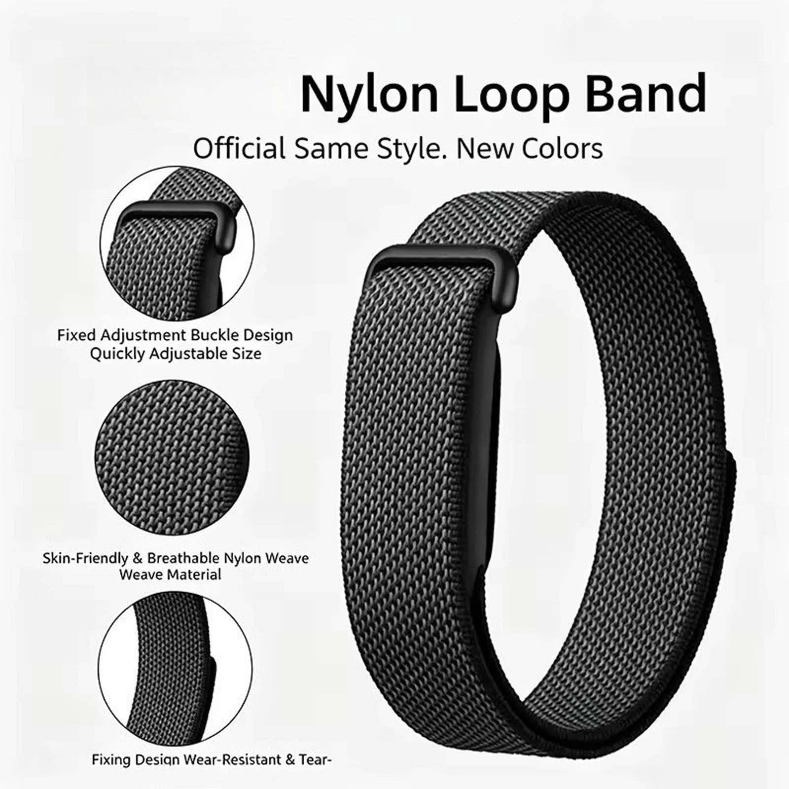 For Google Fitbit Air 2026 Nylon Adjustable Sports Loop Replacement Band Strap