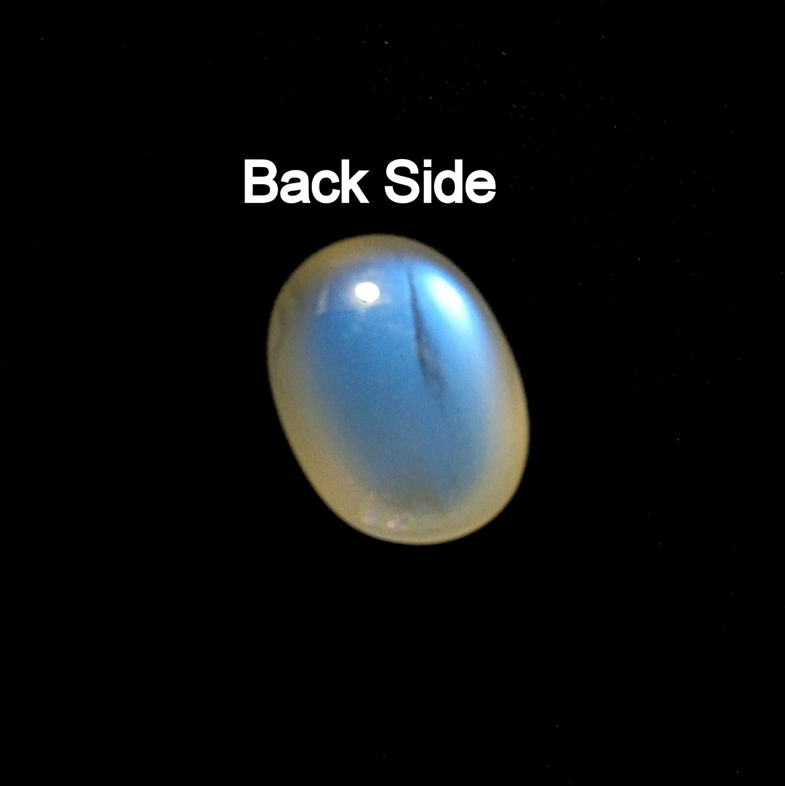 7.5 Carat Natural Top Blue Sheen Color Rainbow Moonstone Oval Shape Cabochon