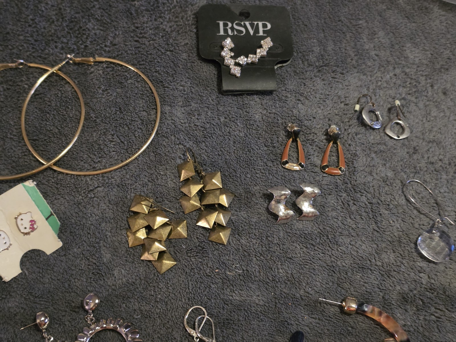 RSVP Wildflower Premier Designs Mixed Earrings Lot 13pc Hoops Dangle Stud RS