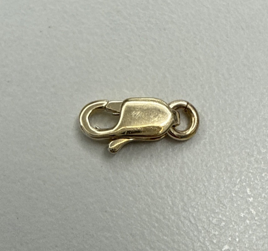 Effy 14k Yellow Gold Oval Lobster Lock 10.25 mm Clasp Finding Made In Italy