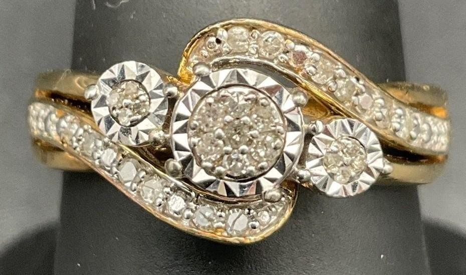 NATURAL DIAMONDS .25 Carats Natural Diamond Ring | $1,500Est. Retail Value