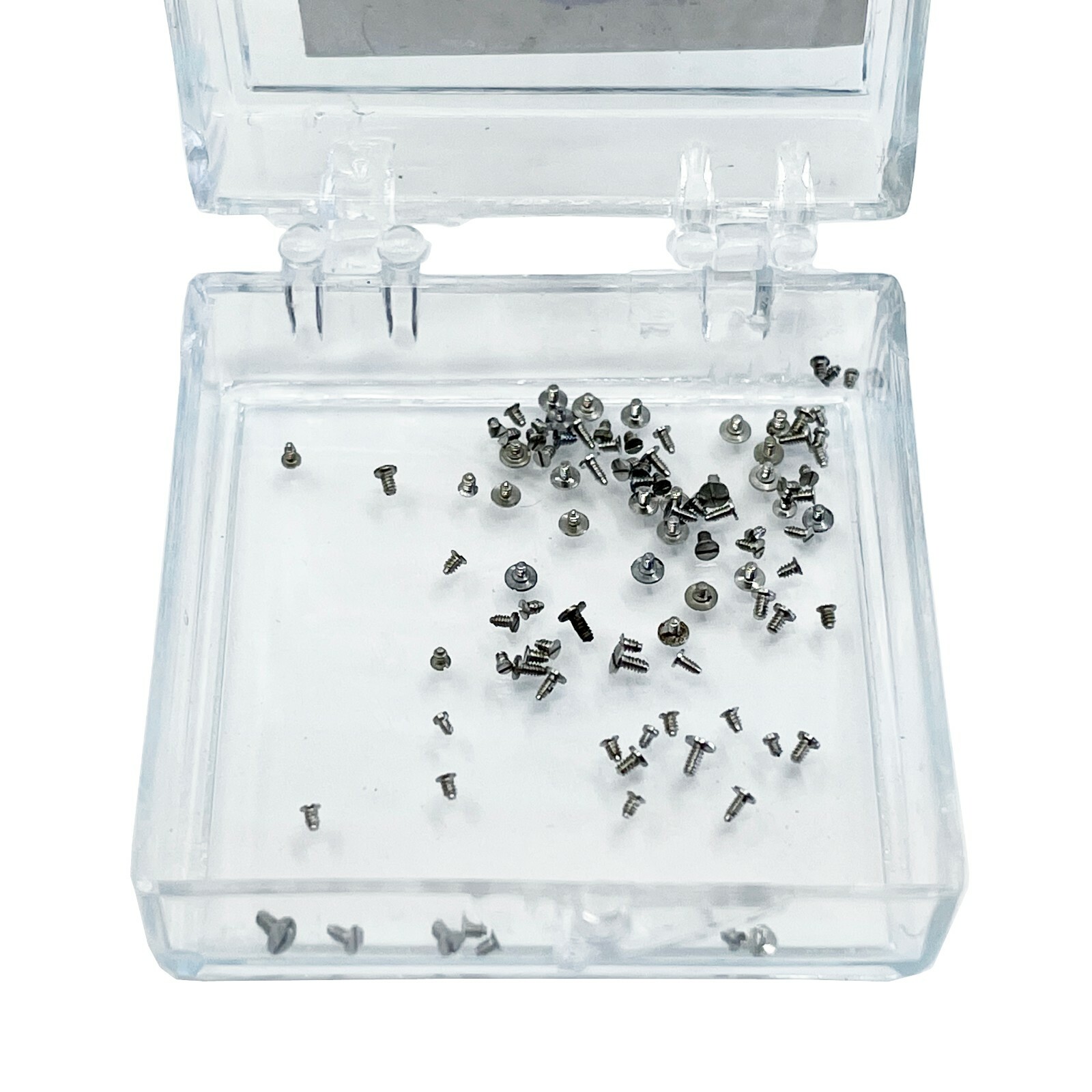 100 Tiny Screws For Battery Clasps Clamps Covers Quartz Watch Batteries Repair