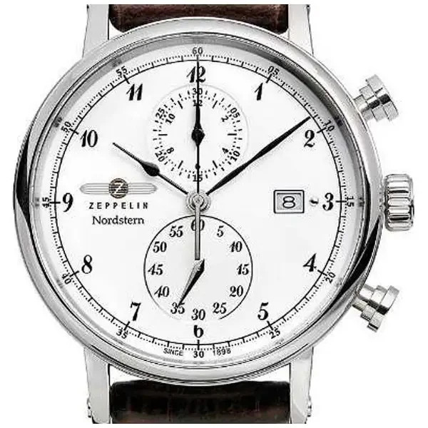 Zeppelin 75781N Graf Nordstern Series Two-Eye Swiss Men’s Watch New