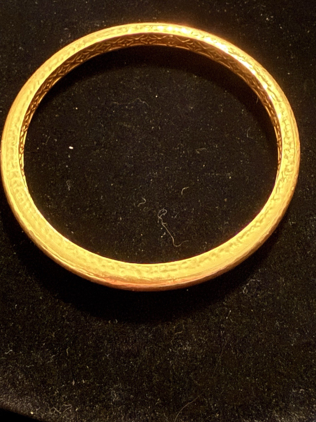 julie vos 24 Kt Gold Plated Havana Bangle!! 8.25 Inches.