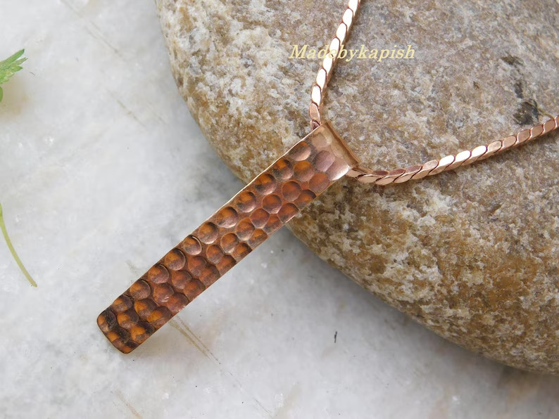 1 Pc Pure Copper Healing Stick Pendant Locket, Jewelry, Spiritual Kriya