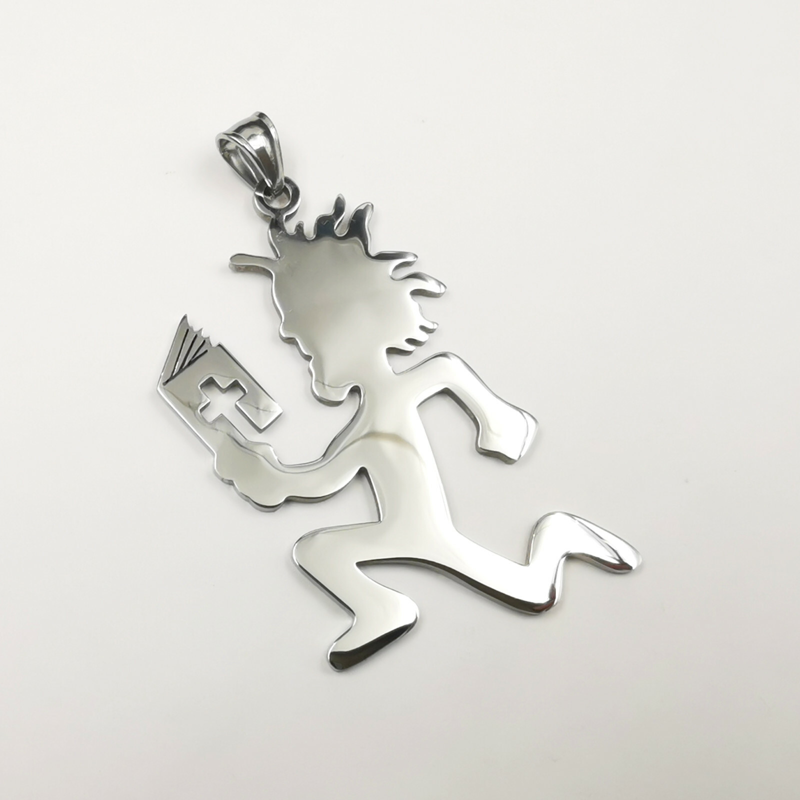 NEW design Hatchetman Juggalo Bible book charm S.steel figaro necklace pendant