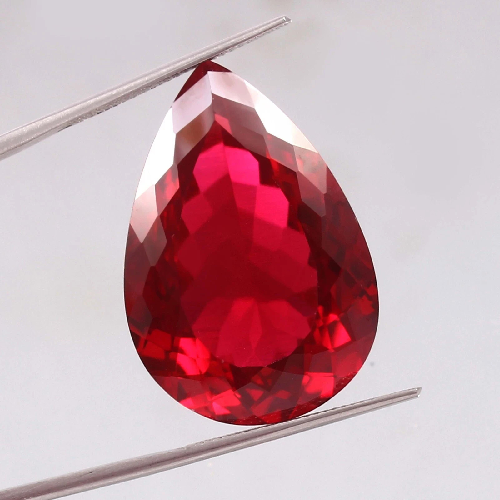 4.90 Ct Natural Ruby Pear Cut Pigeon Blood Red Loose Gemstone+ Free Gift