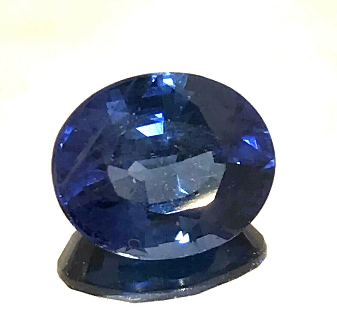 4.0 Ct Natural Blue Sapphire, Excellent Oval Cut , VS Clarity,9 mohs