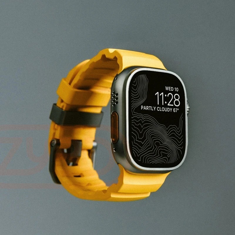Trail Silicone Band for Apple Watch Ultra 3 2 49mm Strap 46/45/44mm S 1-11 Sport
