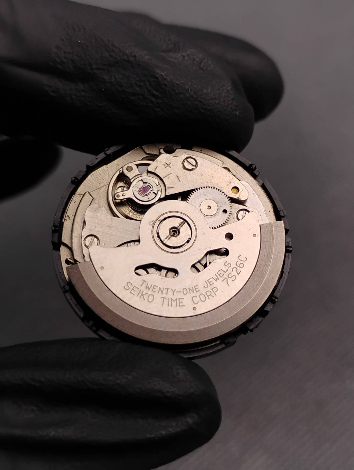 Working Seiko 7S26 Movement (Serviced) Include Day Date Wheel