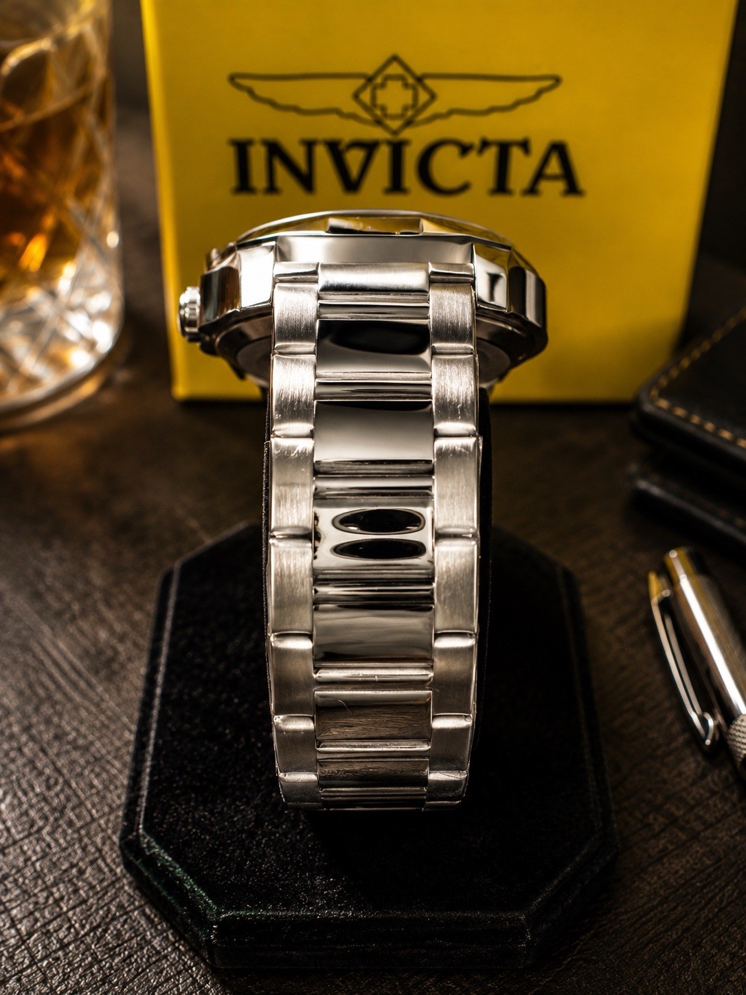 Invicta Speedway Men’s Watch – 42mm, Steel With Crystal Basil ￼(49125)