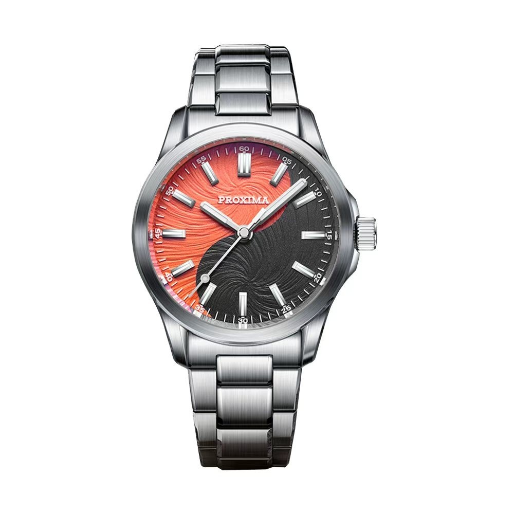 Proxima Men Automatic Watch 39mm Mechanical Wristwatch “Taiji” Dial Miyota 9015
