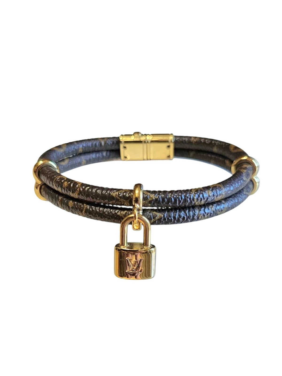 Louis Vuitton Keep It Twice Monogram Bracelet (Model M6640E)