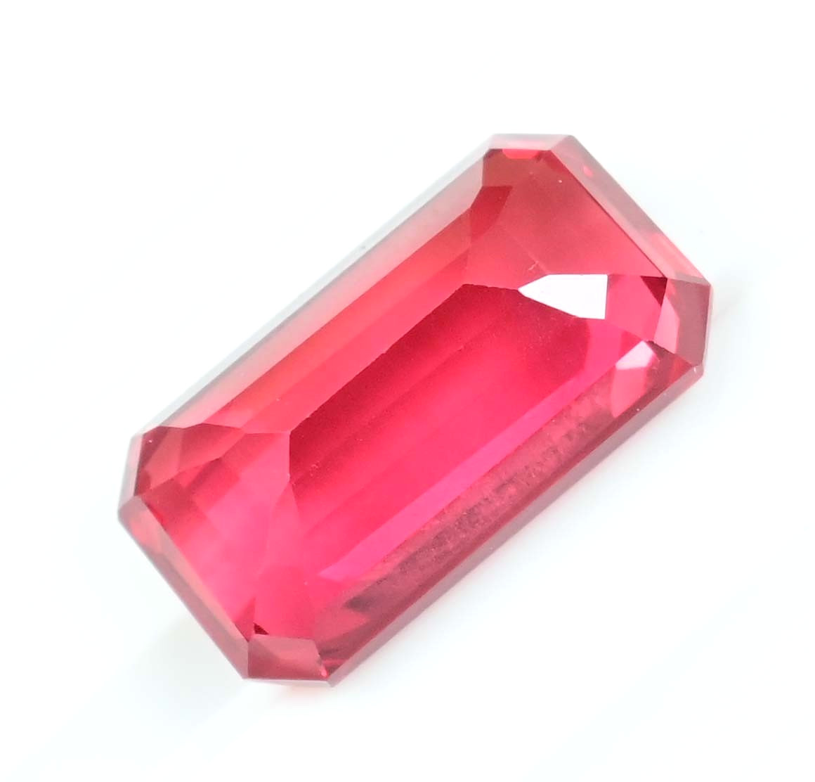 Flawless Natural Orange Red Spinel 11.70 Ct Emerald Cut Certified Rare Gemstone