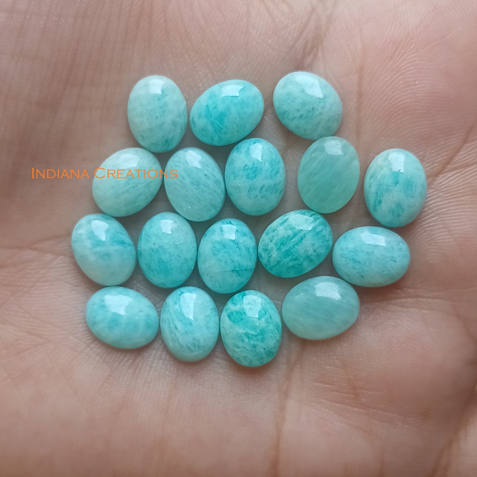 Natural Amazonite Oval Cabochon 5x7mm To 20x25mm Loose Gemstone