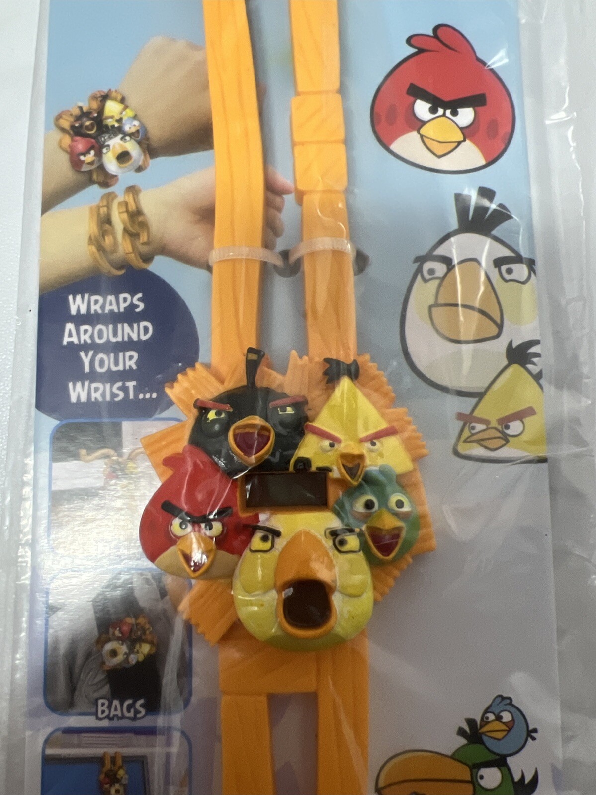 Angry Birds Bendable Wrist Wrap LCD Watch Sealed New 2013 – Vintage