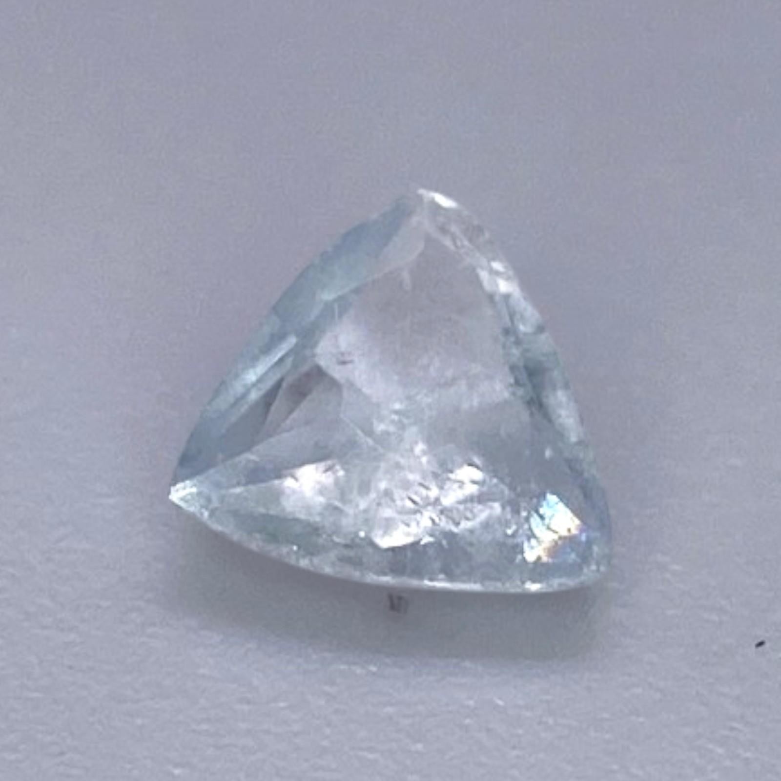 0.65 ct CELESTITE – MADAGASCAR – Natural Rare Untreated Faceted – FREAKINGCAT