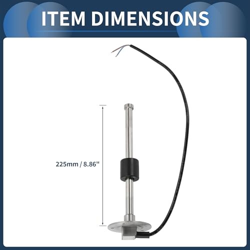 Fuel Sending Unit and Gauge Kit 225mm Length Boat Fuel Sending Unit 8.86″