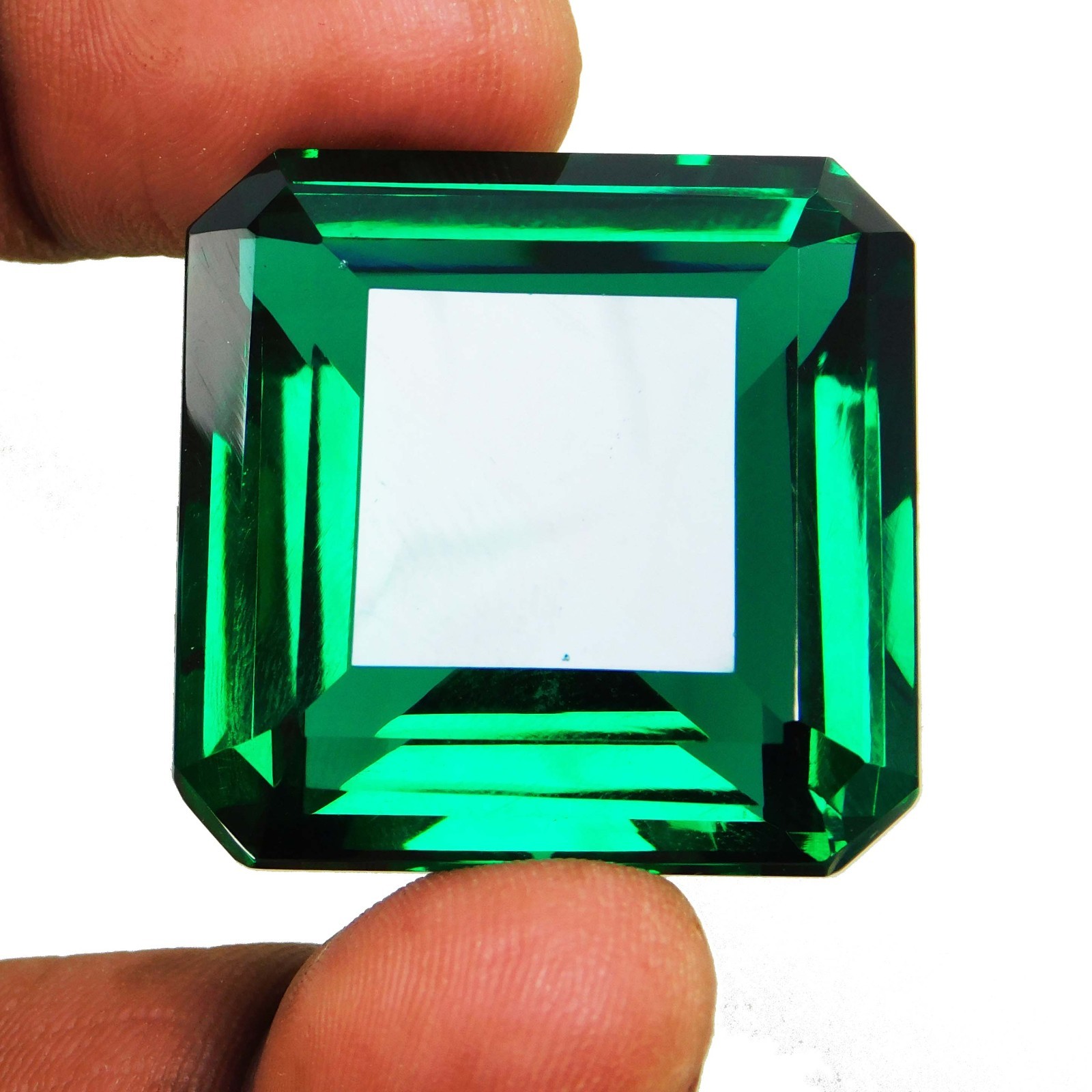 Rare 101.60 Ct Natural Green Topaz Radiant Cut Certified Gemstone From Brazil