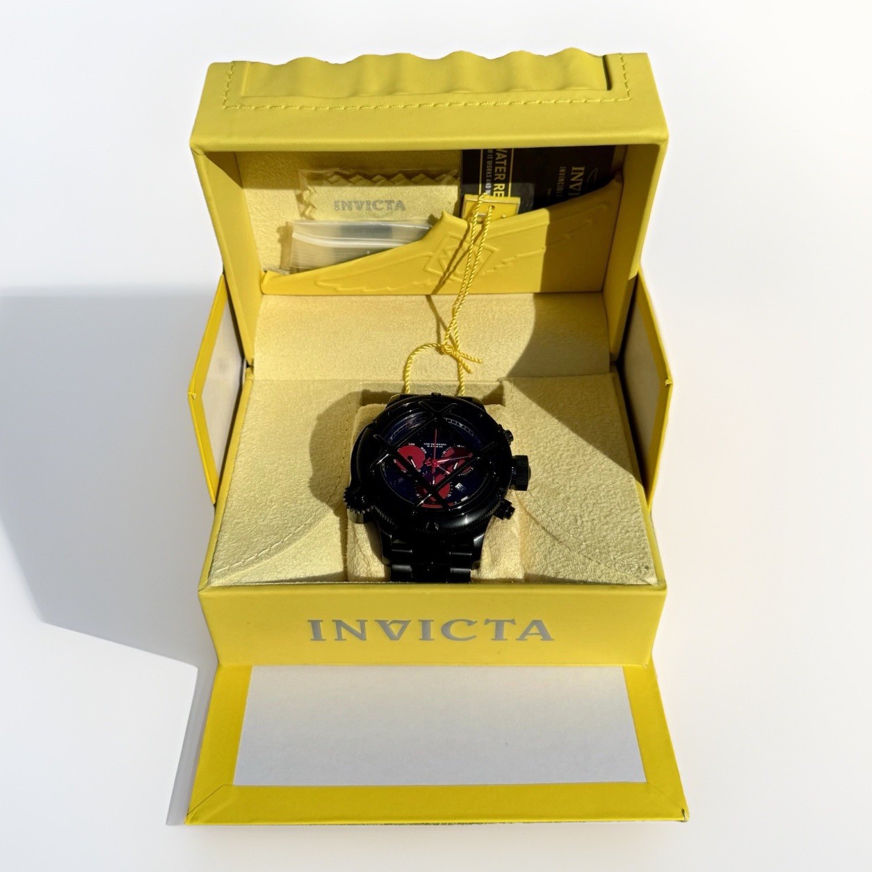 Invicta Nautilus 29263 Black Label Chronograph Ltd Ed 049/150 200M Box