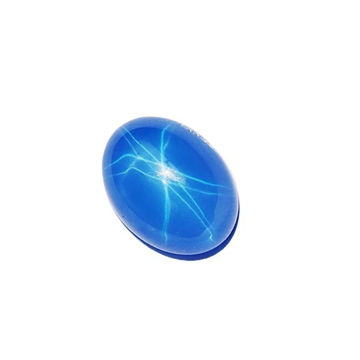 15 Ct Natural Blue Star Sapphire Certified Oval Cabochon Cut Loose Gemstone