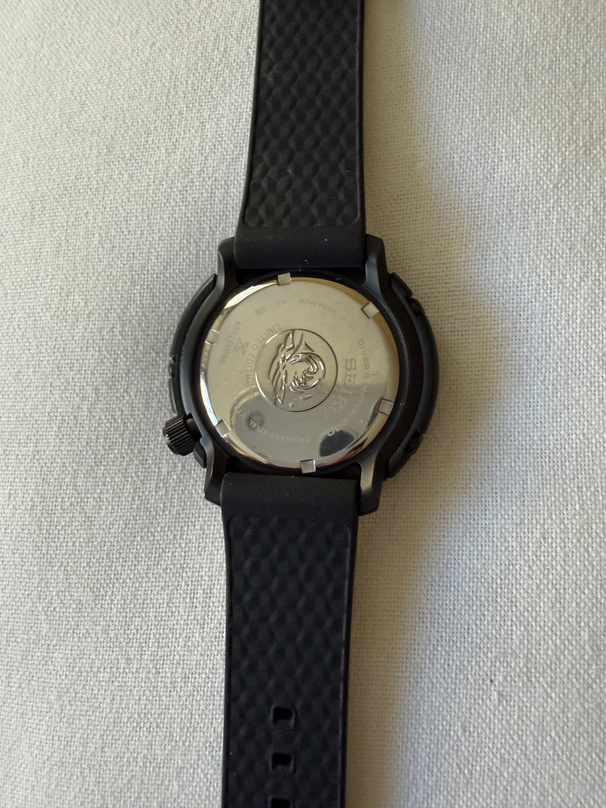Seiko Prospex SNE577P1 Black Series Limited Edition Solar Tuna.