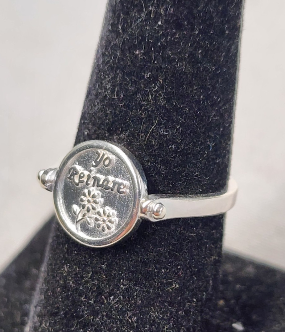 Sterling Silver 3.0g Flip Ring sz 7
