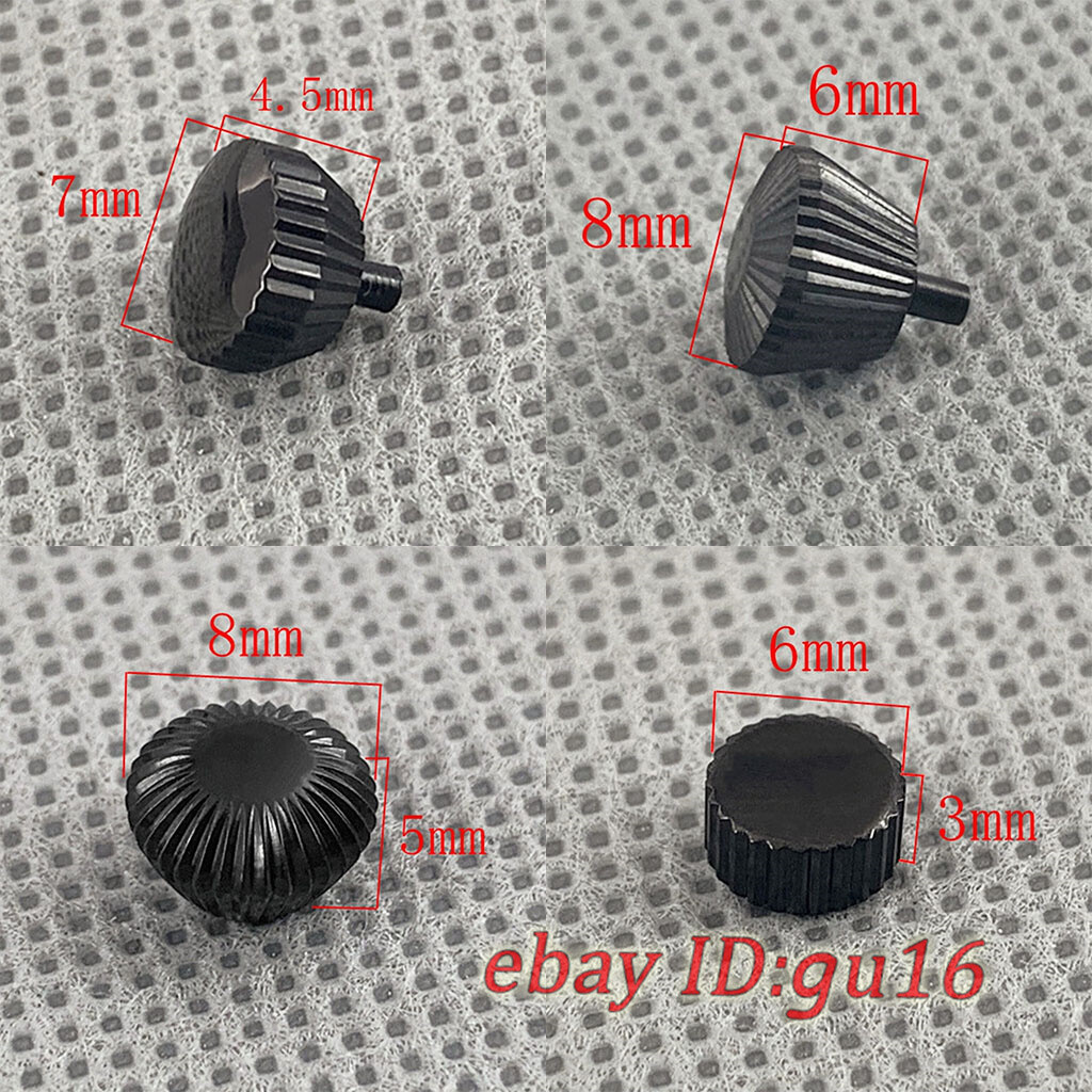 Black/Silver/Rose gold Watch Crowns Fit Seagull ST36 ETA 6497,6498 movement Case