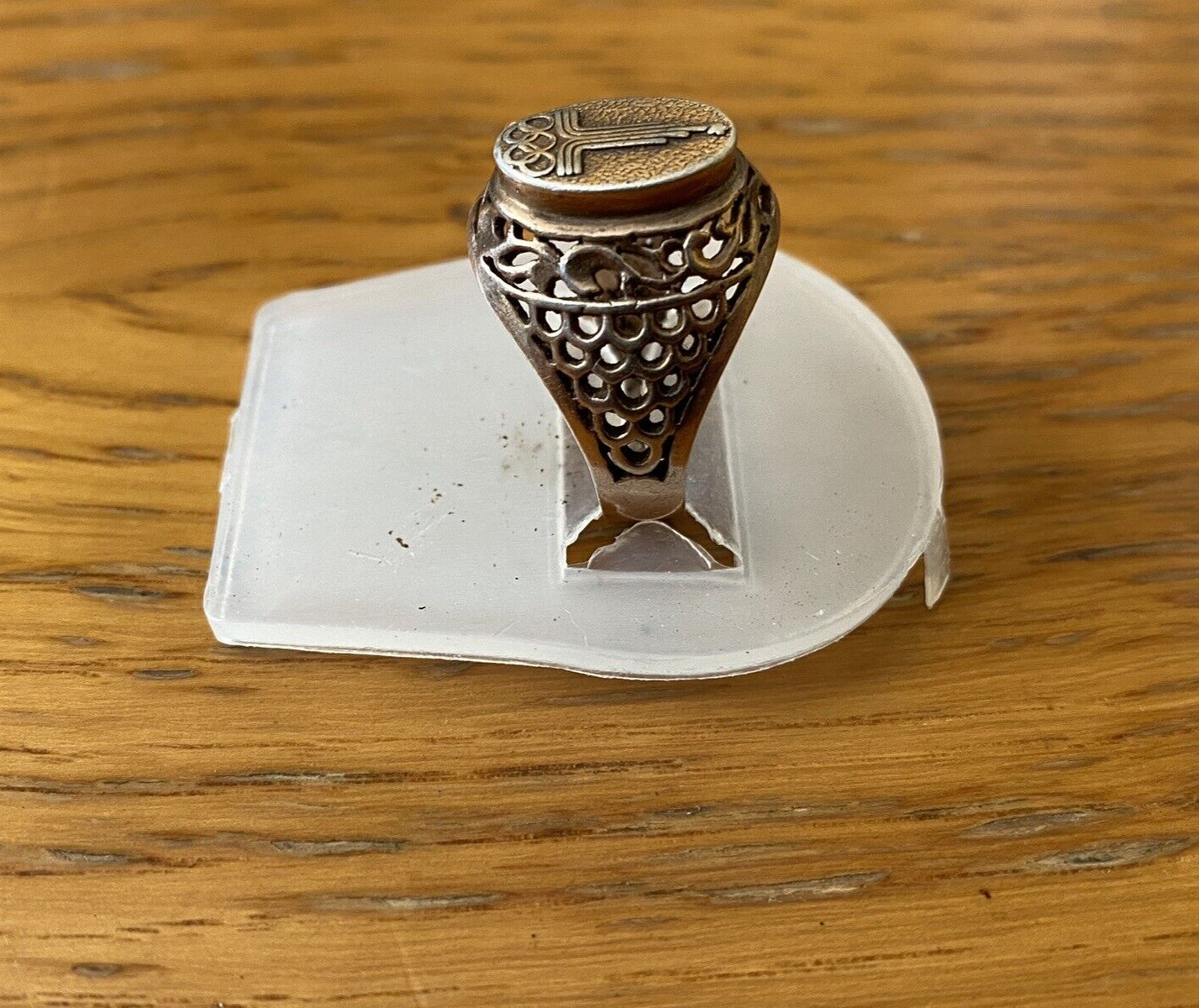 Vintage USSR Silver Ring OLYMPIC GAMES 875, Size 8 (18.30 mm) + Video