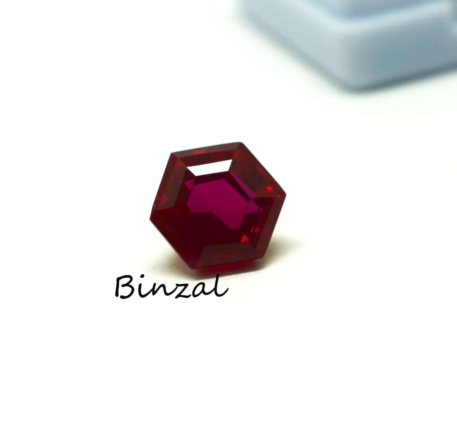 5Ct Deep Pigeon Blood Ruby Hexagon Cut Loose Gemstone Red Burma Myanmar Ruby