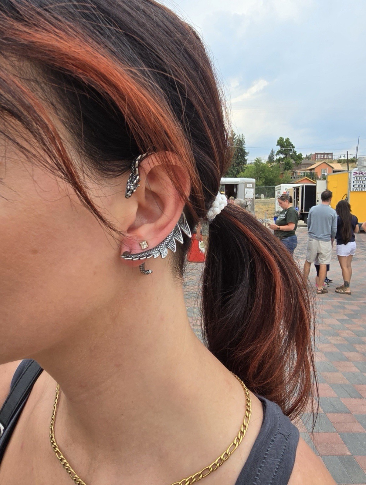 Black Dragon Ear Cuff Wrap Ear GAME OF THRONES Climber￼