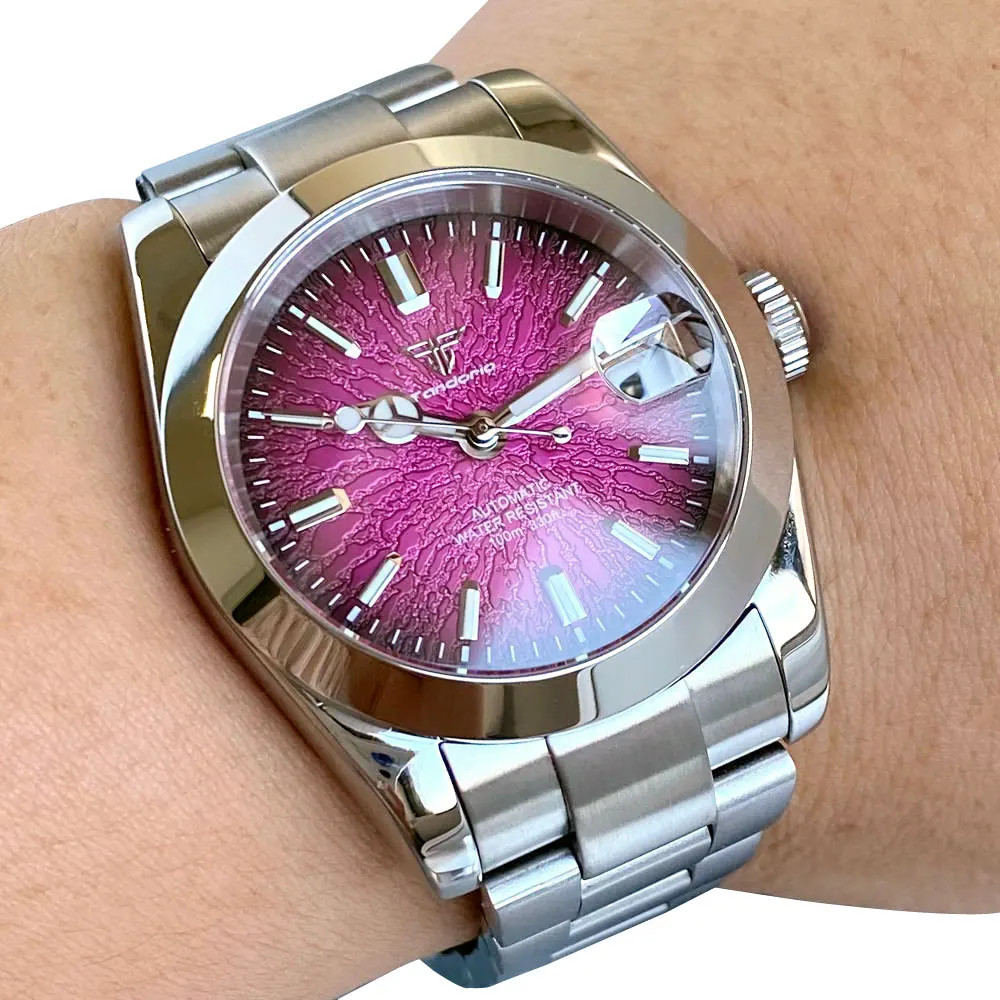 Tandorio 36mm/39mm Japan NH35 Automatic Mechanical Diver Date Men Watch 20ATM