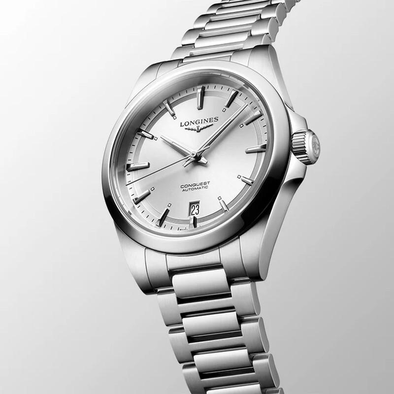 New Longines Conquest 2024 38MM Silver Dial SS Men’s Watch L3.720.4.72.6