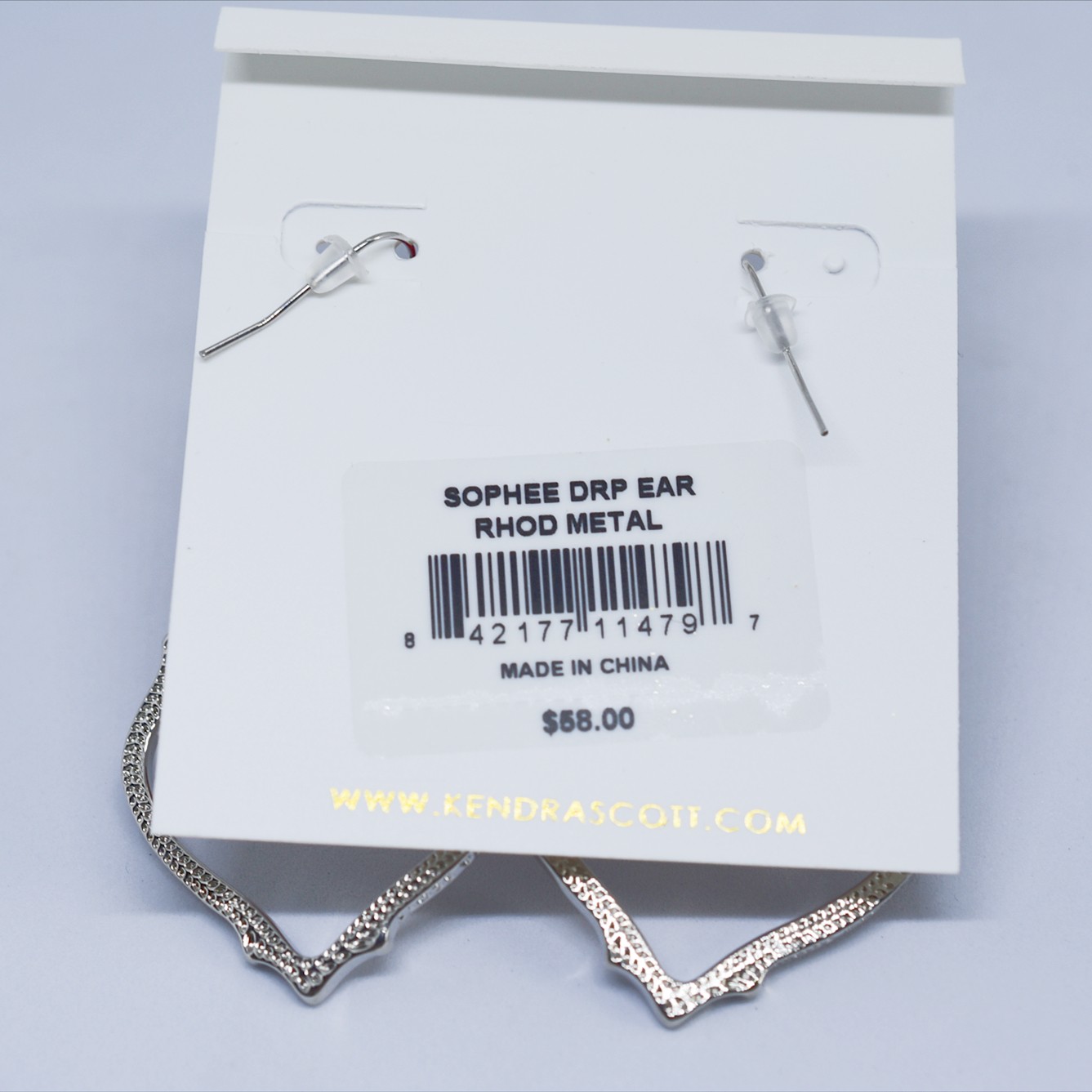 NEW Rhodium Kendra Scott Sophee Drop Earrings Big style