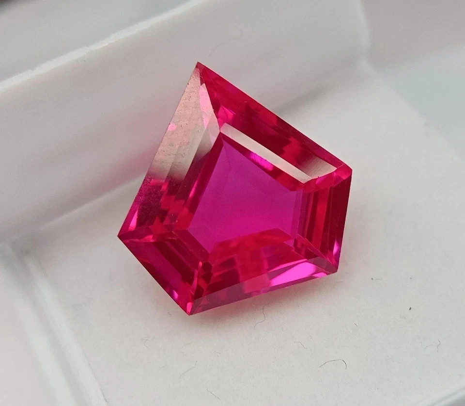 10 Ct Natural Pink Sapphire Faceted Ceylon Fancy Cut Certified Loose Gemstone
