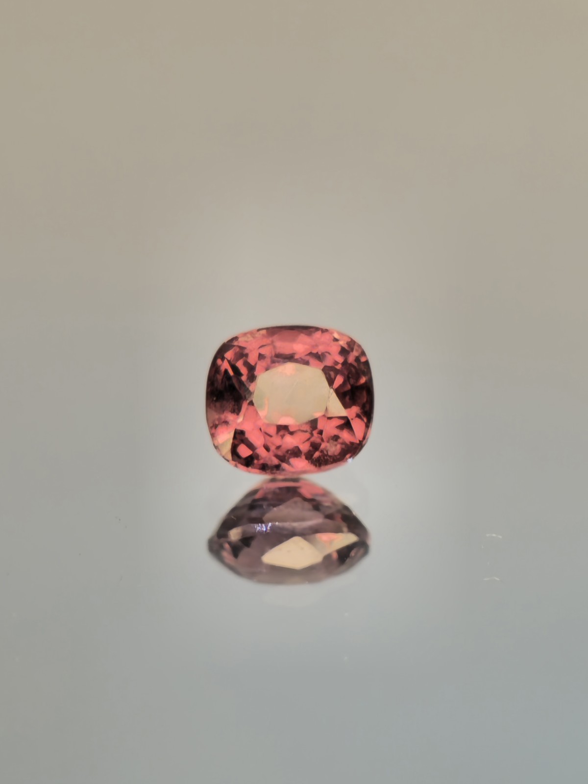 Untreated spinel Myanmar Dust Pink cushion cut natural gemstone Unique Color